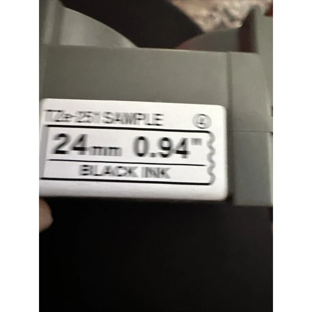 Brother LABEL MAKER TAPE TZ TAPE TZ-251 24mm 0.94 White With BlackTAPE